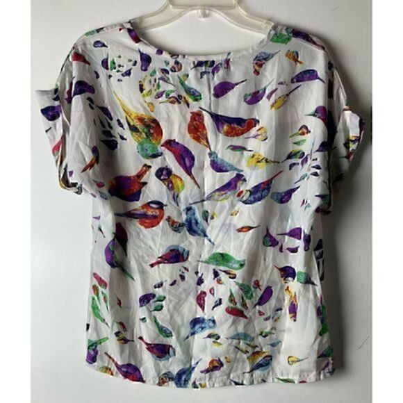 Colorful Bird Blouse by Zanzea Size Large - Picture 10 of 10